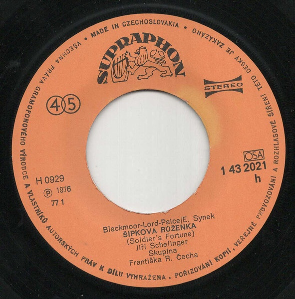 Jiří Schelinger – Šípková Růženka • Sníh A Mráz (SP) - 2