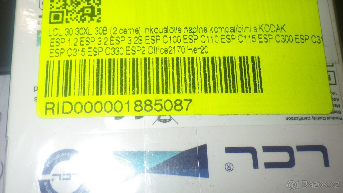 Inkoustový černý toner LCL pro Kodak - 2