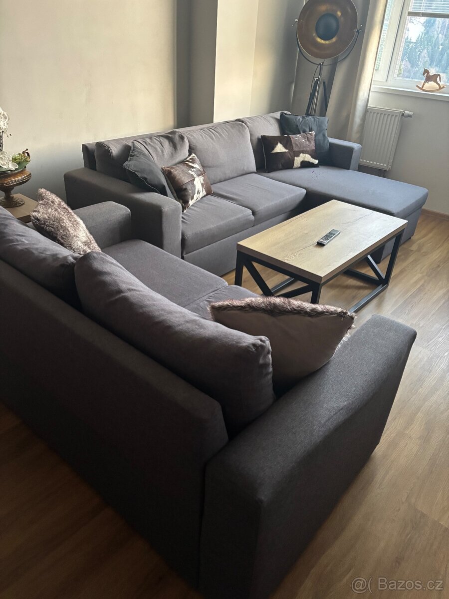 Rozkládací gauč 2 ks - 2