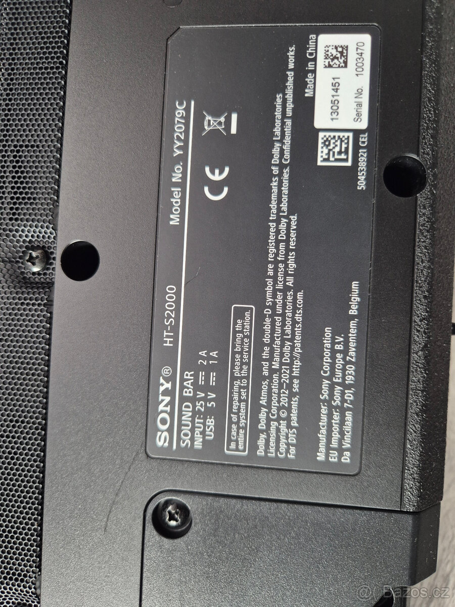 soundbar - sony HT-S2000 - 2