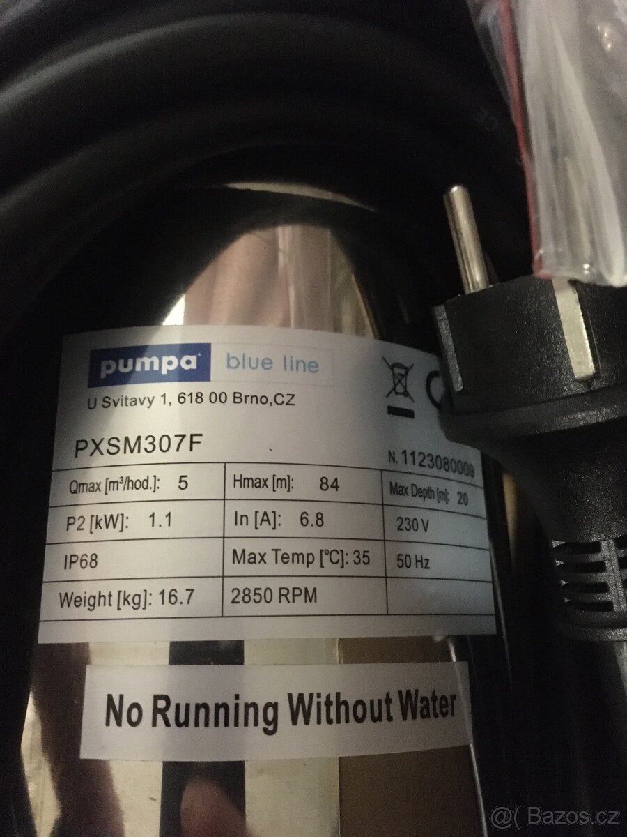 prodam nove cerpadlo pumpa pxsm307f - 2