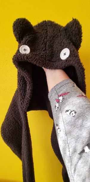 Černá zimní čepico-šálo-rukavice :-) - 2