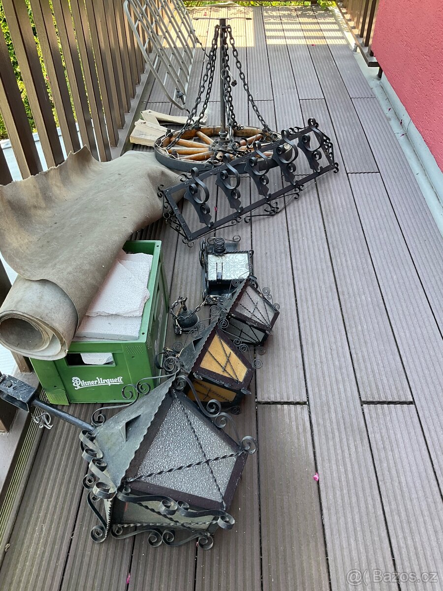 Ručně kovane starožitné lucerny - 2