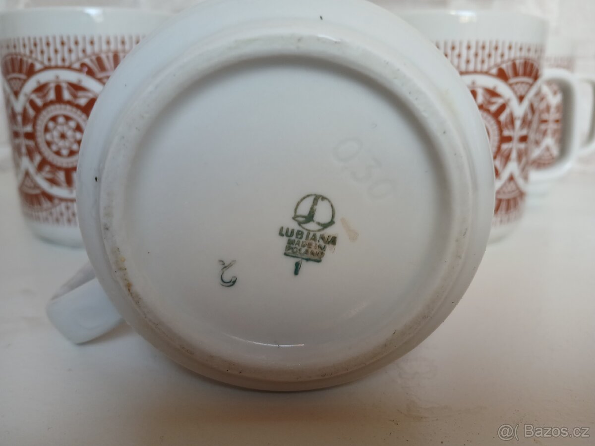 Retro hrnek čaják mandala, Lubiala Polsko - 2