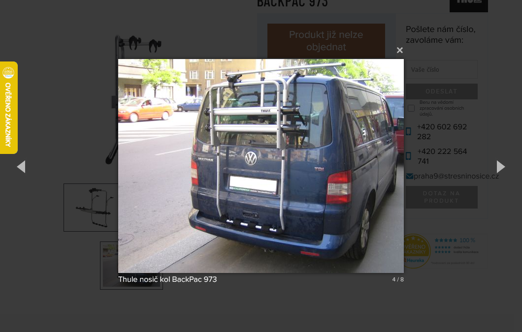 Thule nosič kol BackPac 973 - 2