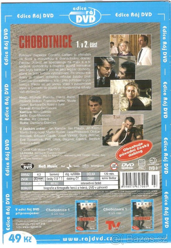 3 DVD seriál Chobotnice (La piovra, 1. série, 1984) - 2