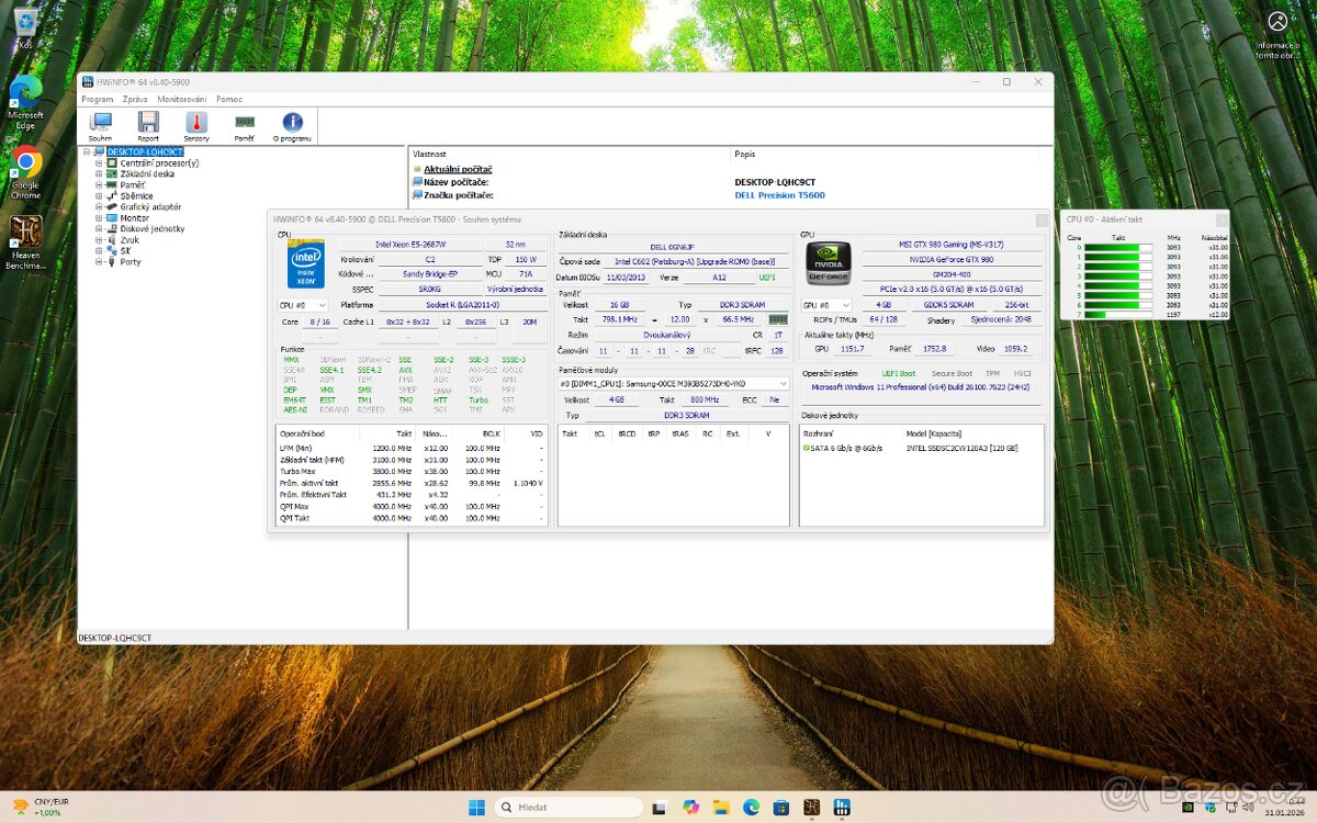 Pracovní Stanice Dell T5600 , 2x CPU 8 jader, 16GB DDR3 ECC - 2