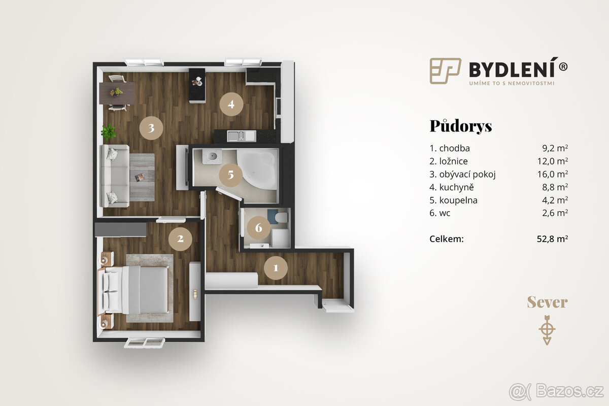 Prodej bytu 2+1 60m² - 2