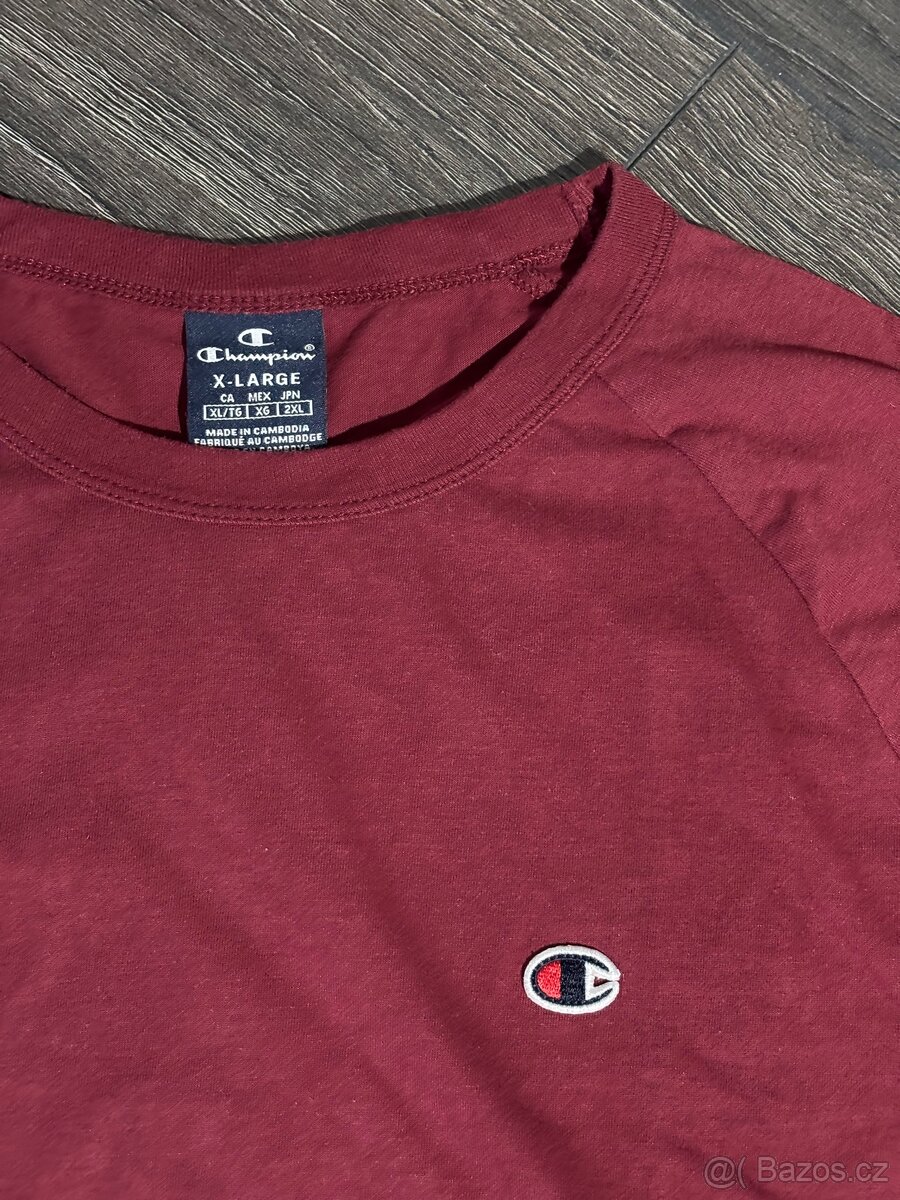 Vínový longsleeve Champion - 2