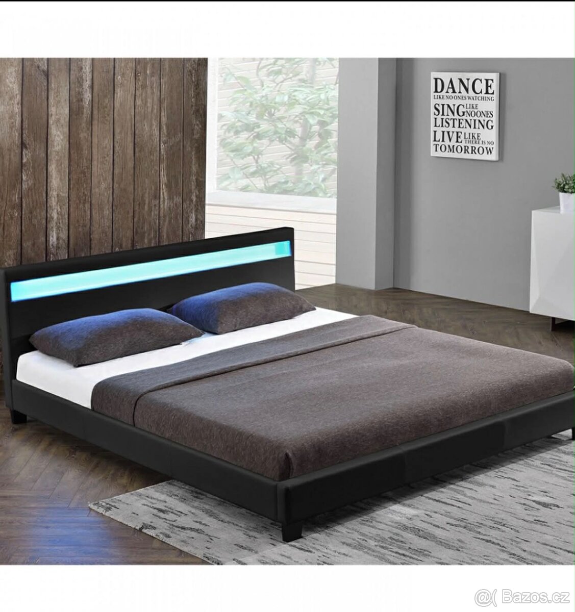 Manželská postel + rošt - 2