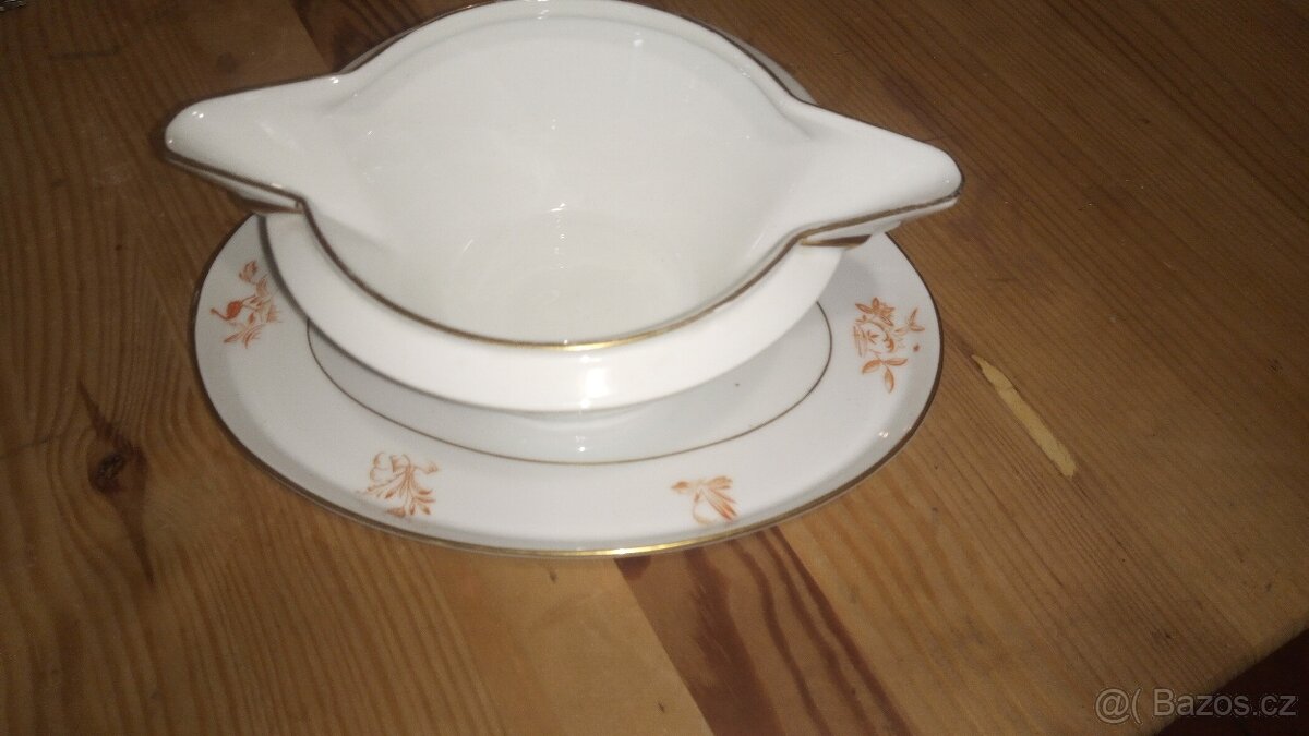 Porcelánový omáčkovník po babičce - 2