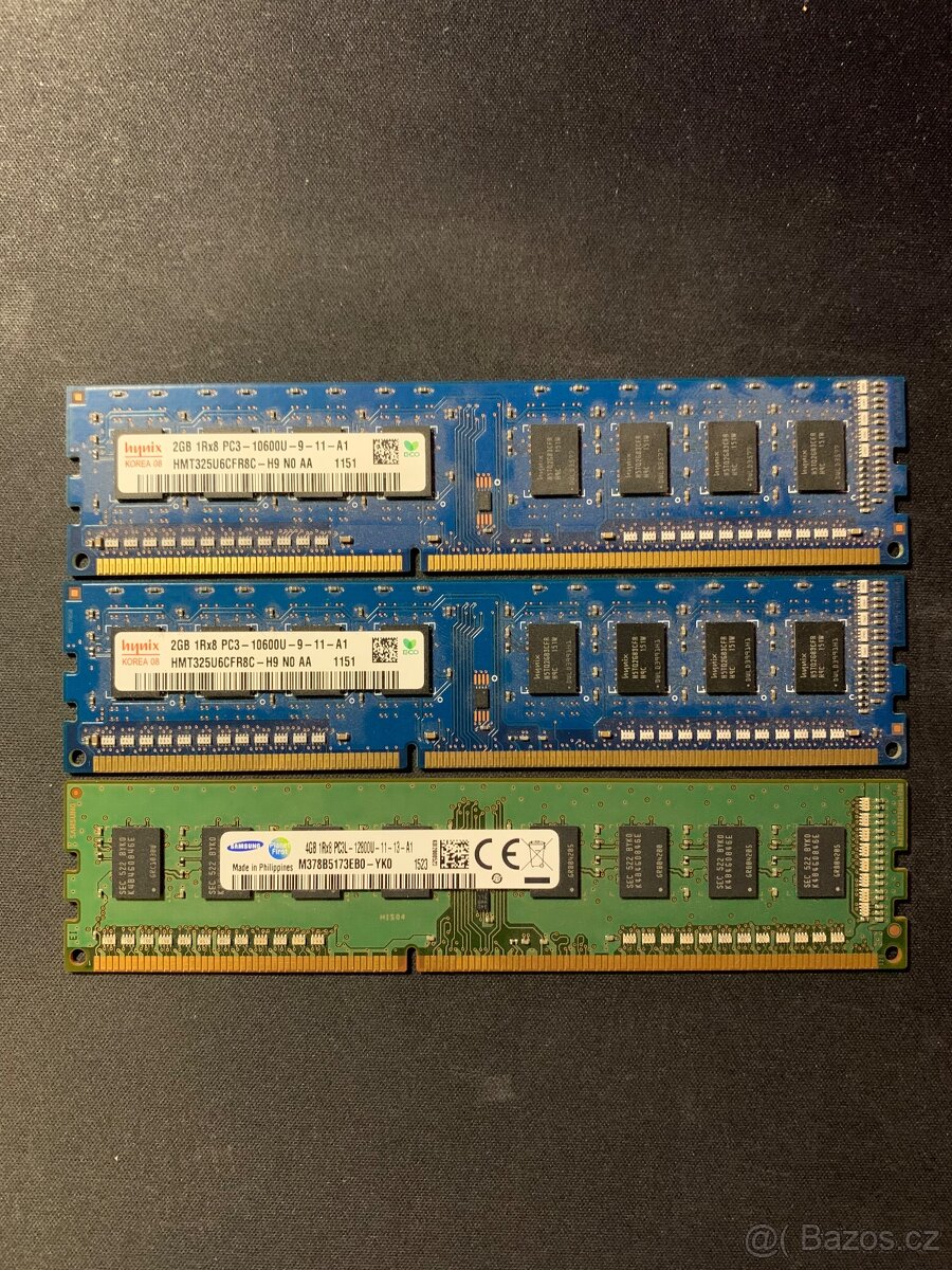 RAM paměti DDR3, 10ks - 2