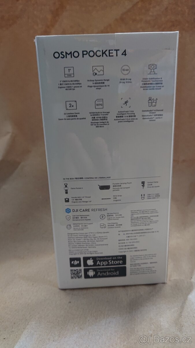 DJI Osmo Pocket 4 + 512GB karta - 2