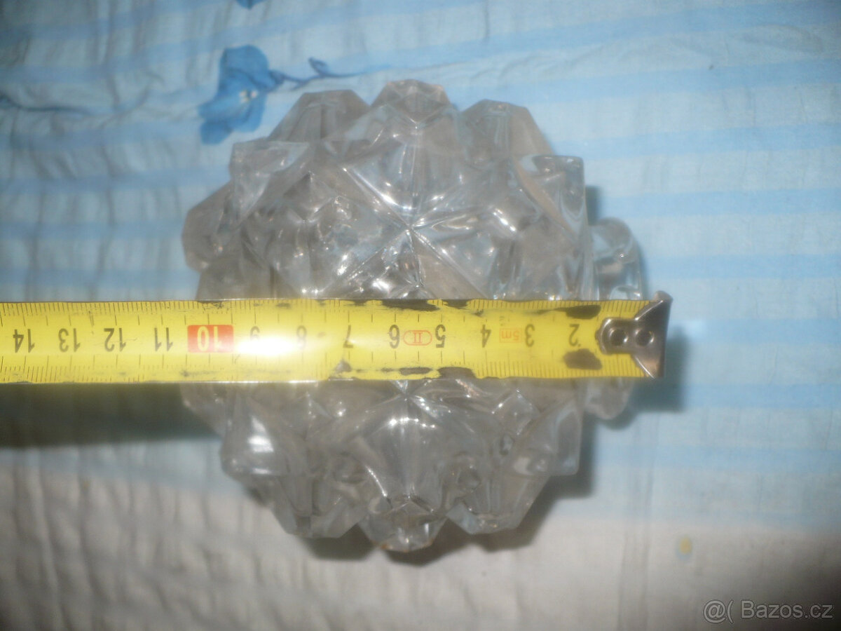 stropnice -skleněné 7 ks/lustr - 2