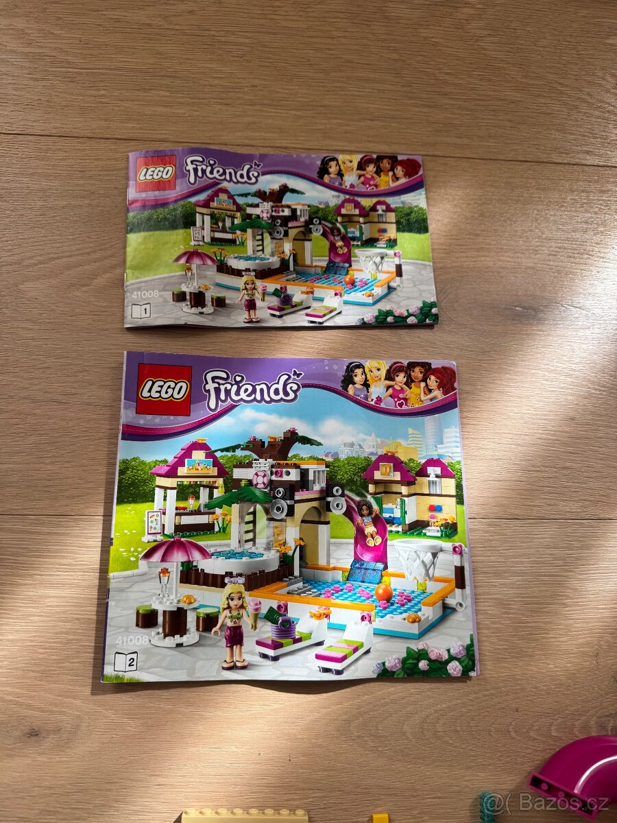 Lego 41008 - Lego Friends Bazén+návody+krabice - 2