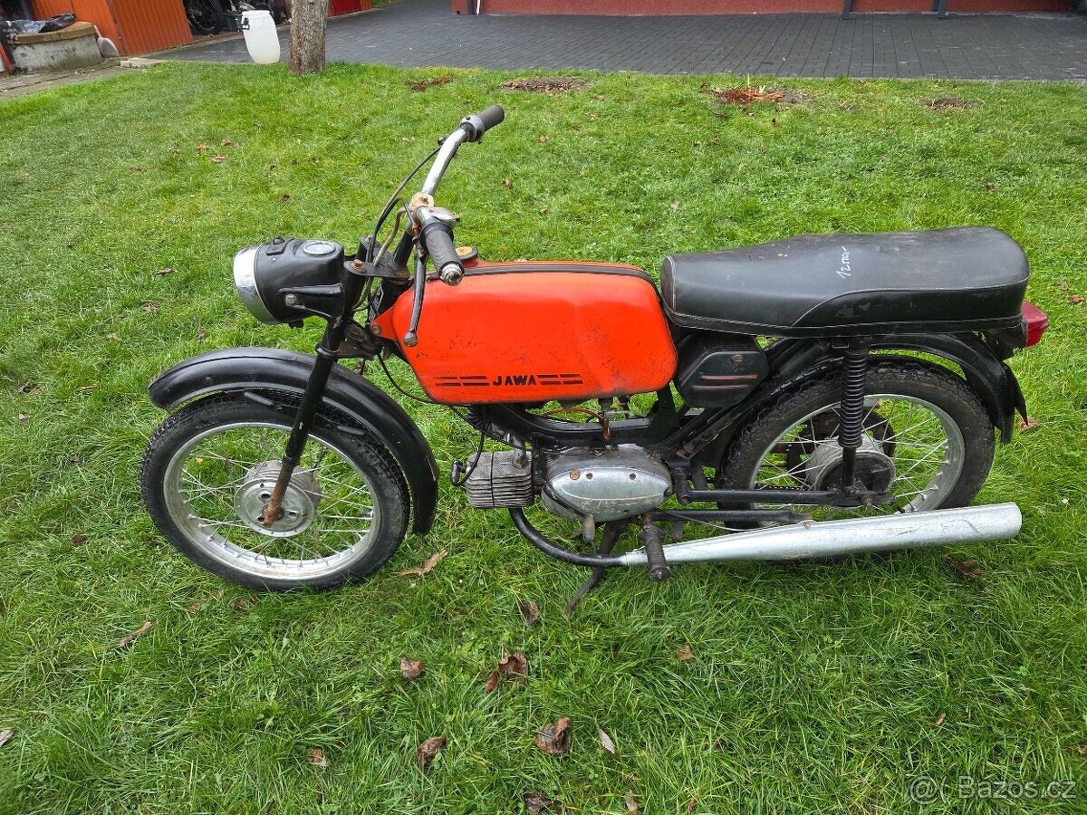 Jawa 23 Mustang bez TP, červený 1. - 2