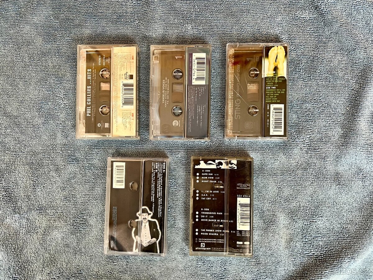 MC Audio kazety originál / 5 kusů - 2