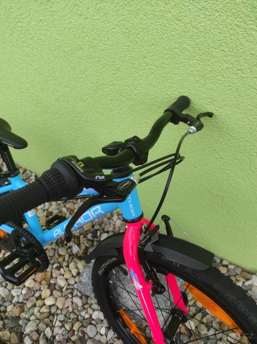 Značkové kolo Author Cosmic 20" (modrá/růžová) - 2