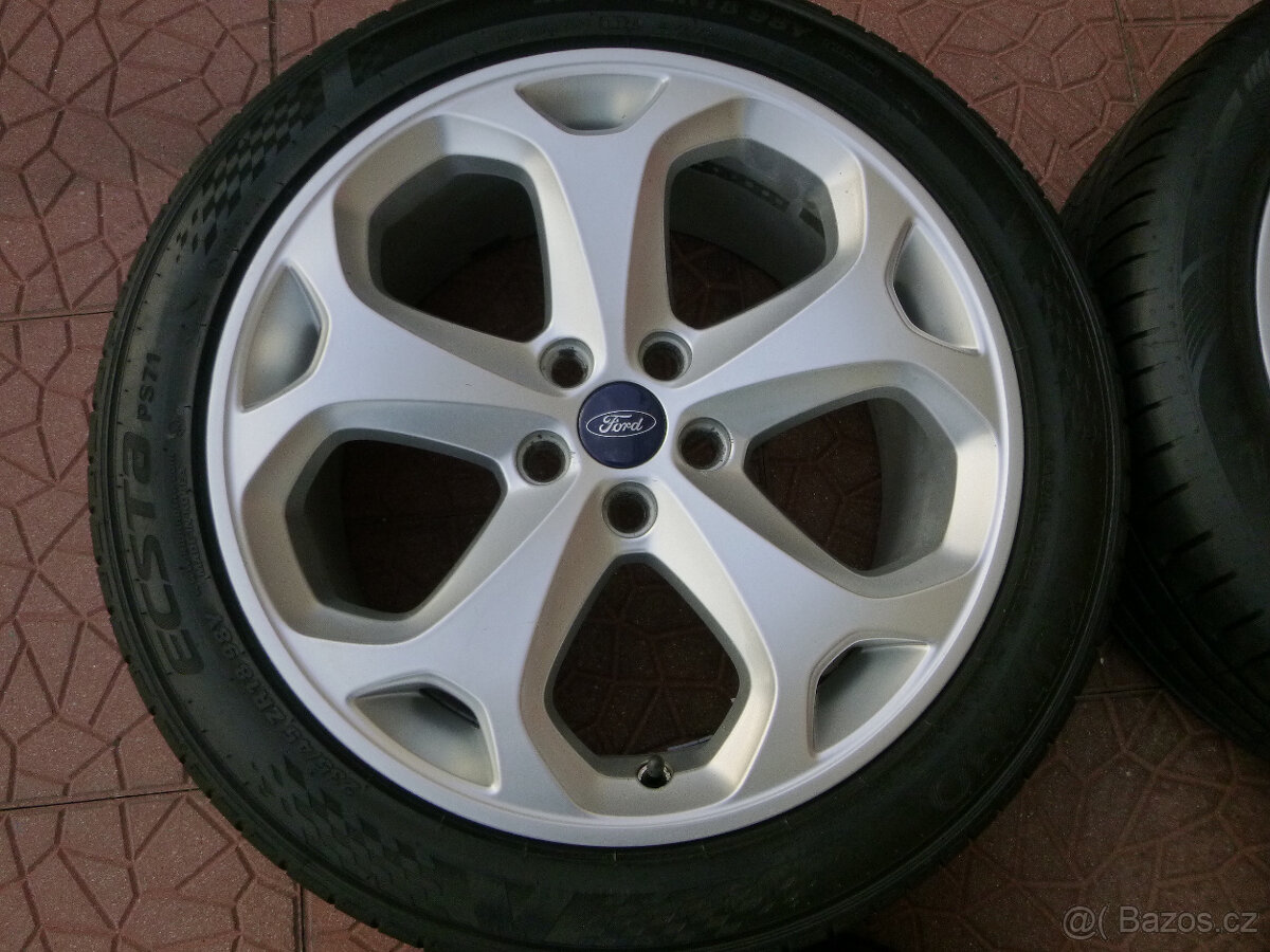 Letní alu sada disky kola originál Ford 5x108 8Jx18 ET55 - 2