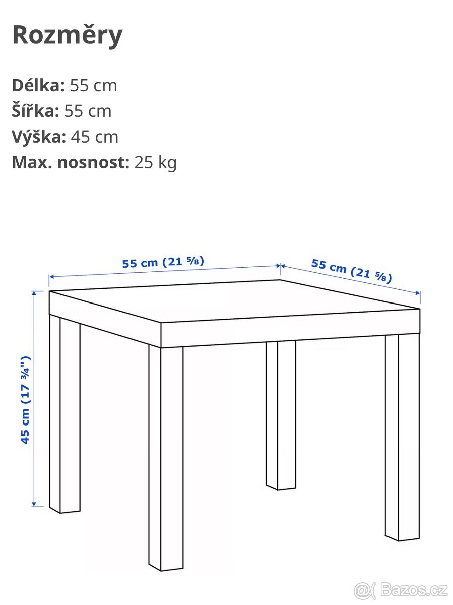 Stolek IKEA Lack - 2