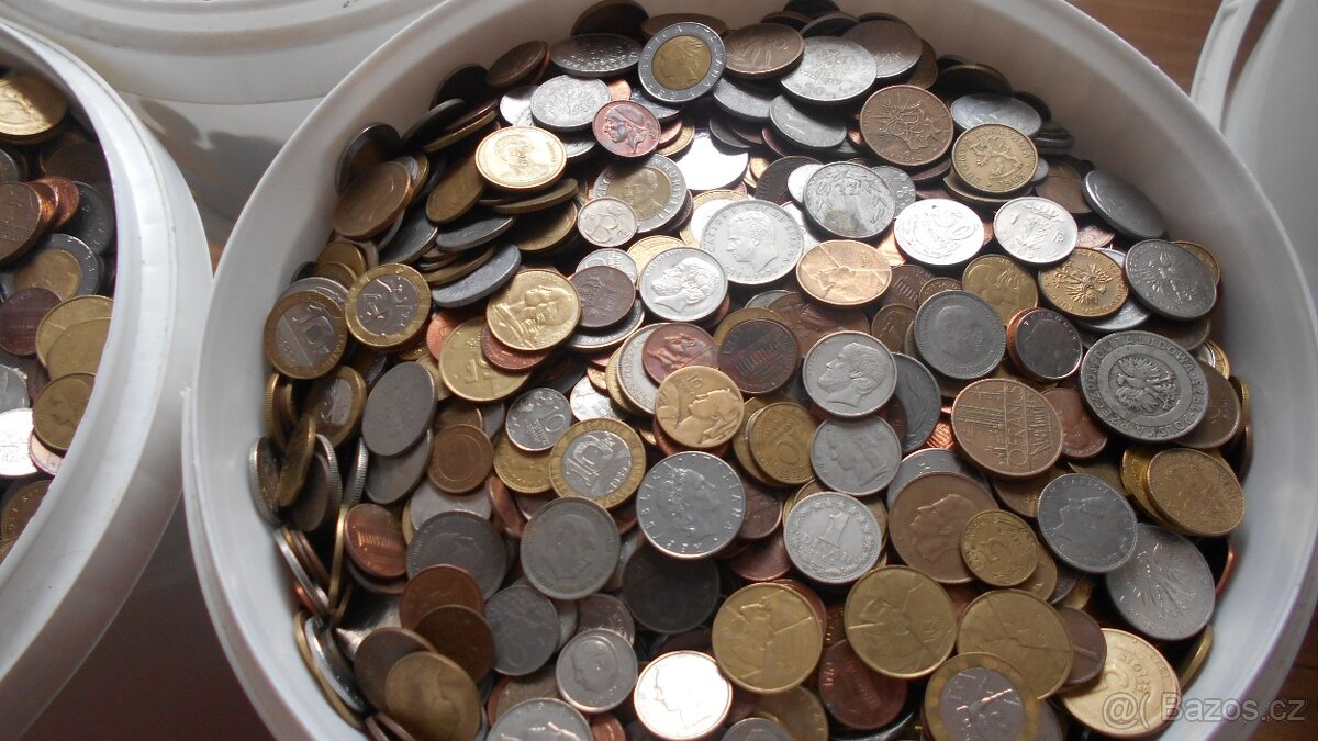 PRODEJ MINCÍ NA VÁHU KILO-390,- - 2