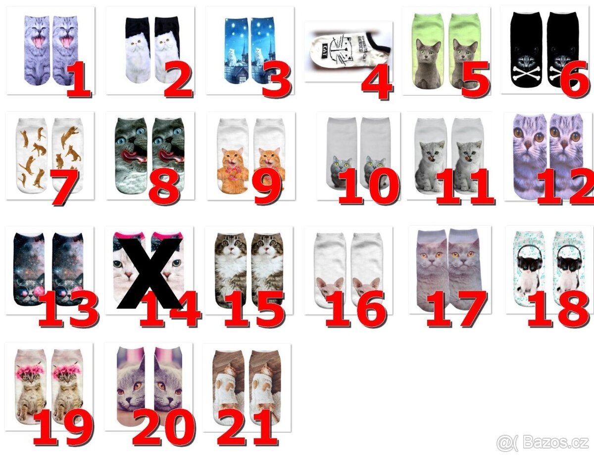 Ponožky kočky - 2