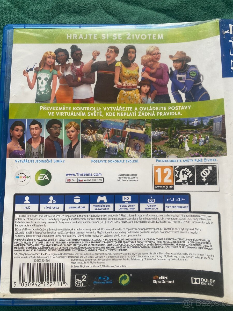 PS4 The Sims 4 CZ obal - 2