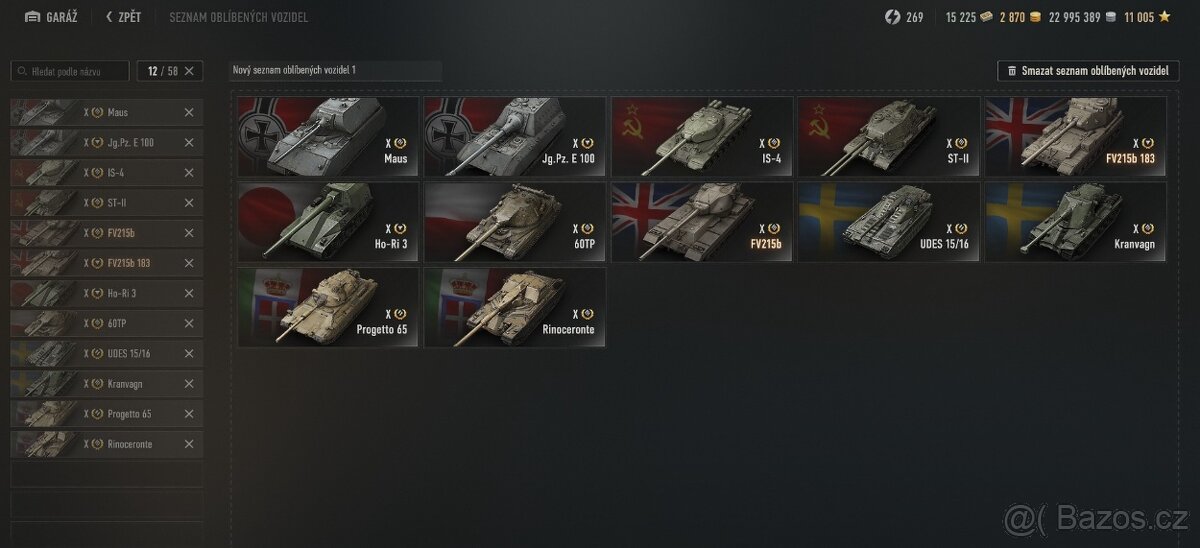 World of Tanks účet - 2