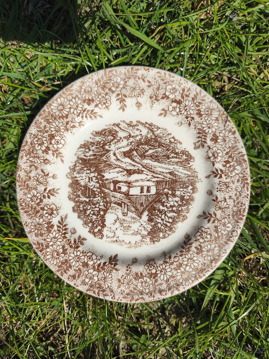 Starý porcelánový talíř - 2