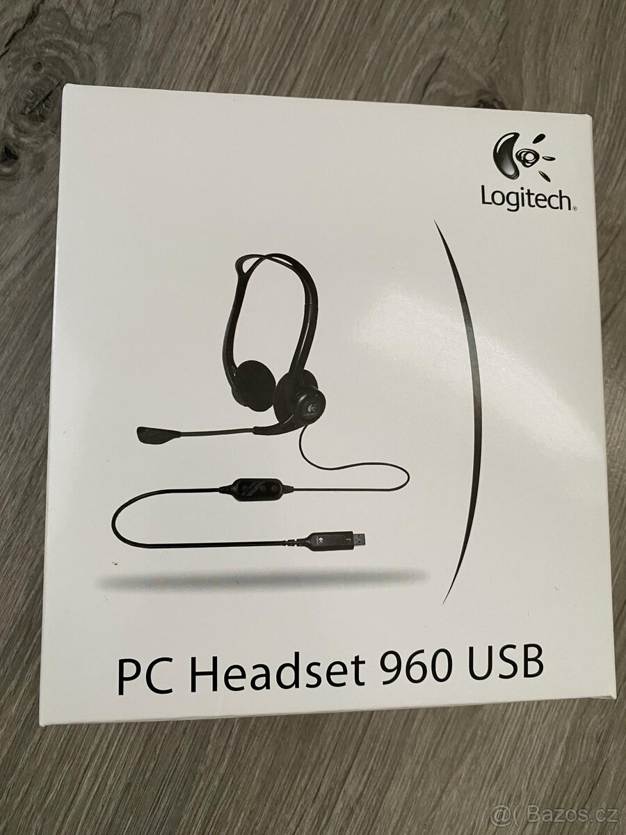 NOVÁ profi sluchátka LOGITECH PC Headset 960 USB - 2