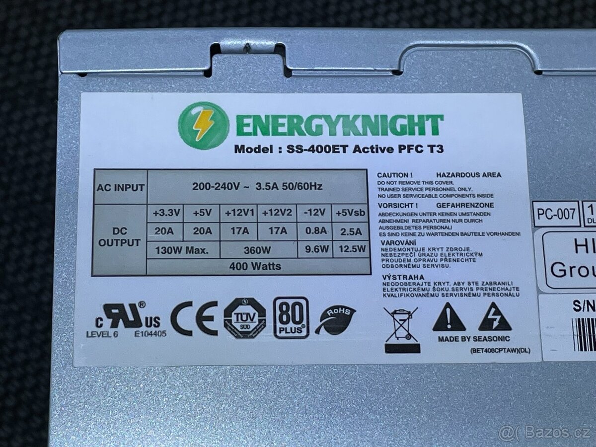 PC zdroj Seasonic SS-400ET-T3 400W s aktivním PFC - 2