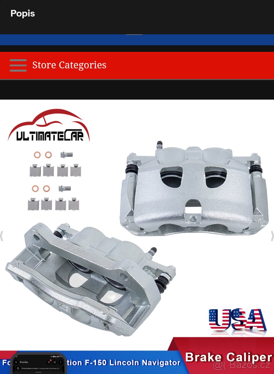 Přední brzdiče Ford Expedition, F150, Navigator