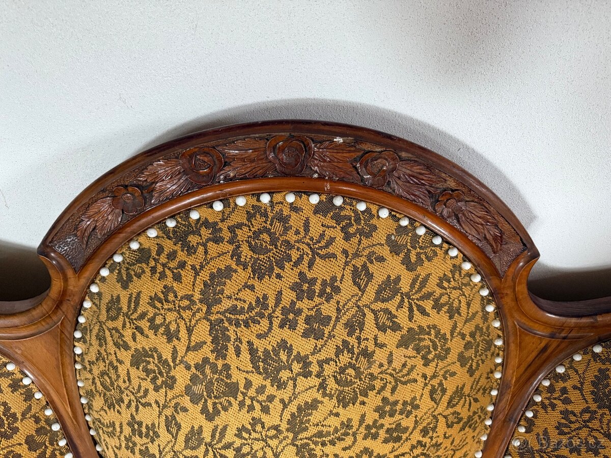 Stylové historické sofa - neorokoko/Ludvík Filip 19.st - 2