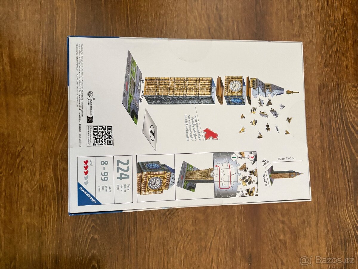 Puzzle 3D Big Ben/224 dílků - 2