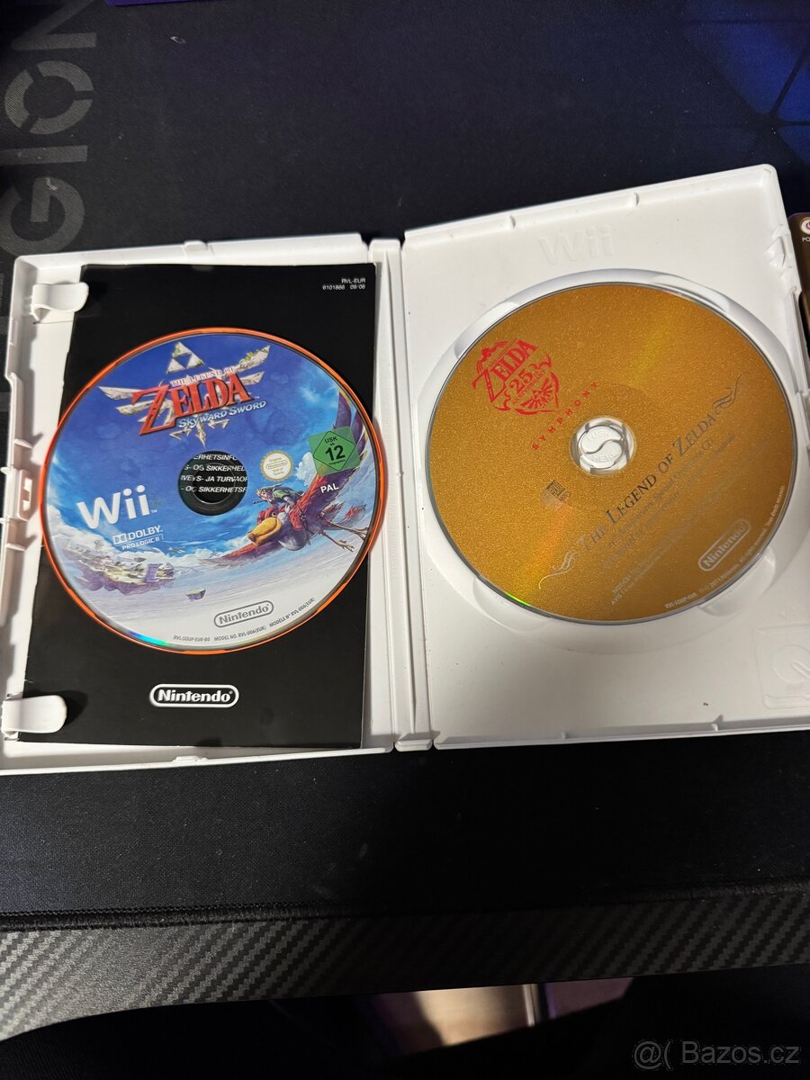 Nintendo Wii hra+ovladač Zelda Skyward Sword - 2