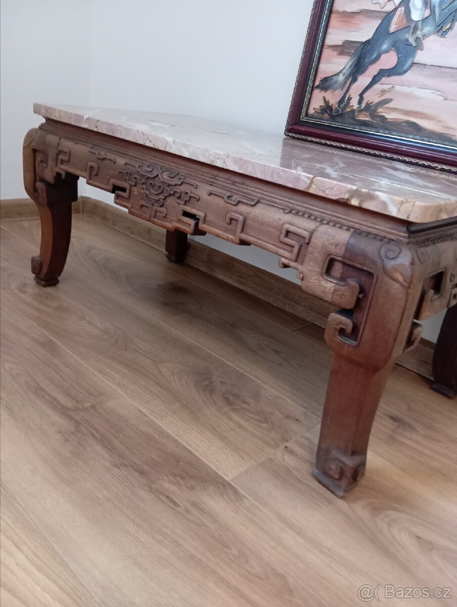 Čínský starožitný čajový stolek - 2