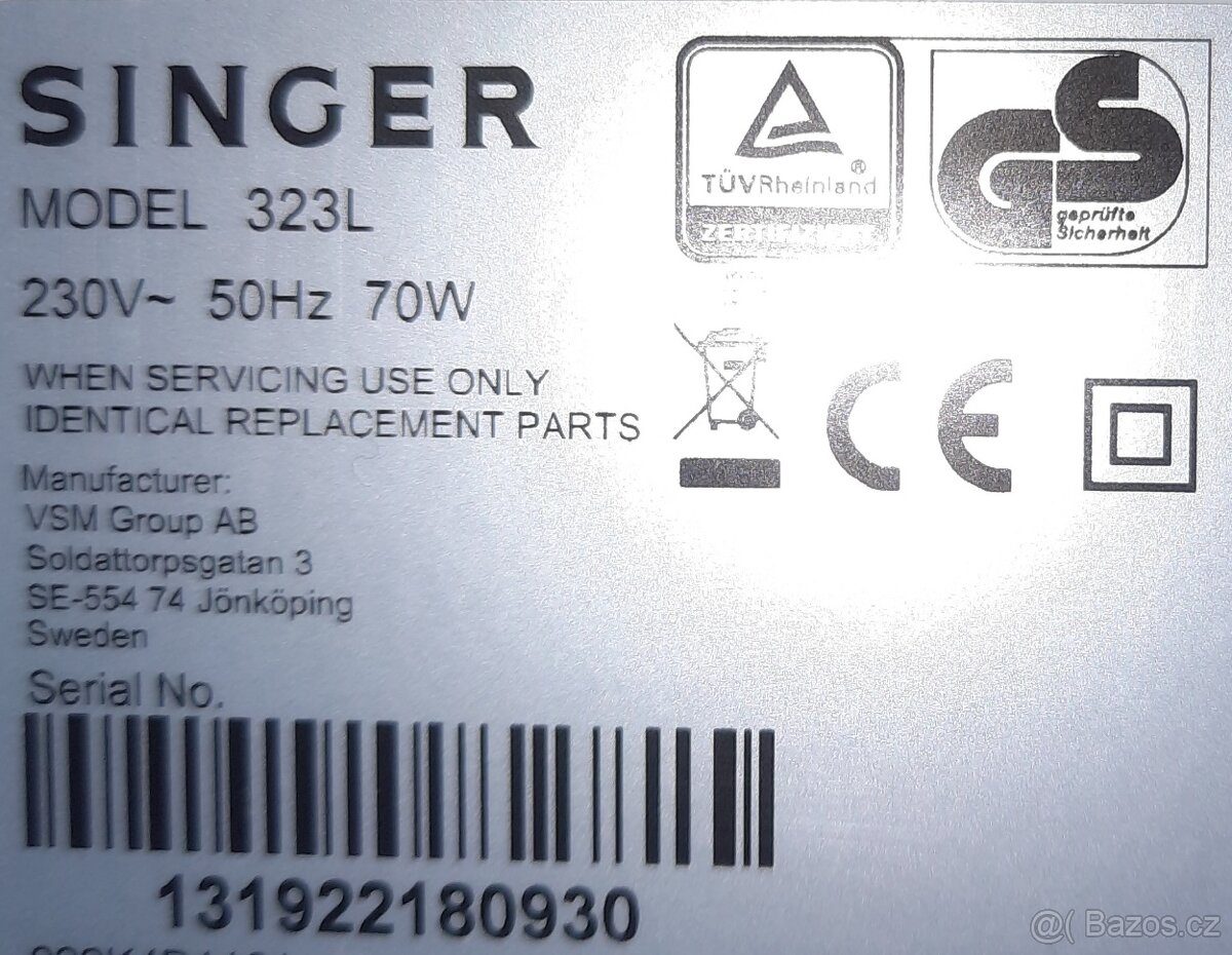 Prodám Singer 323 L - 2