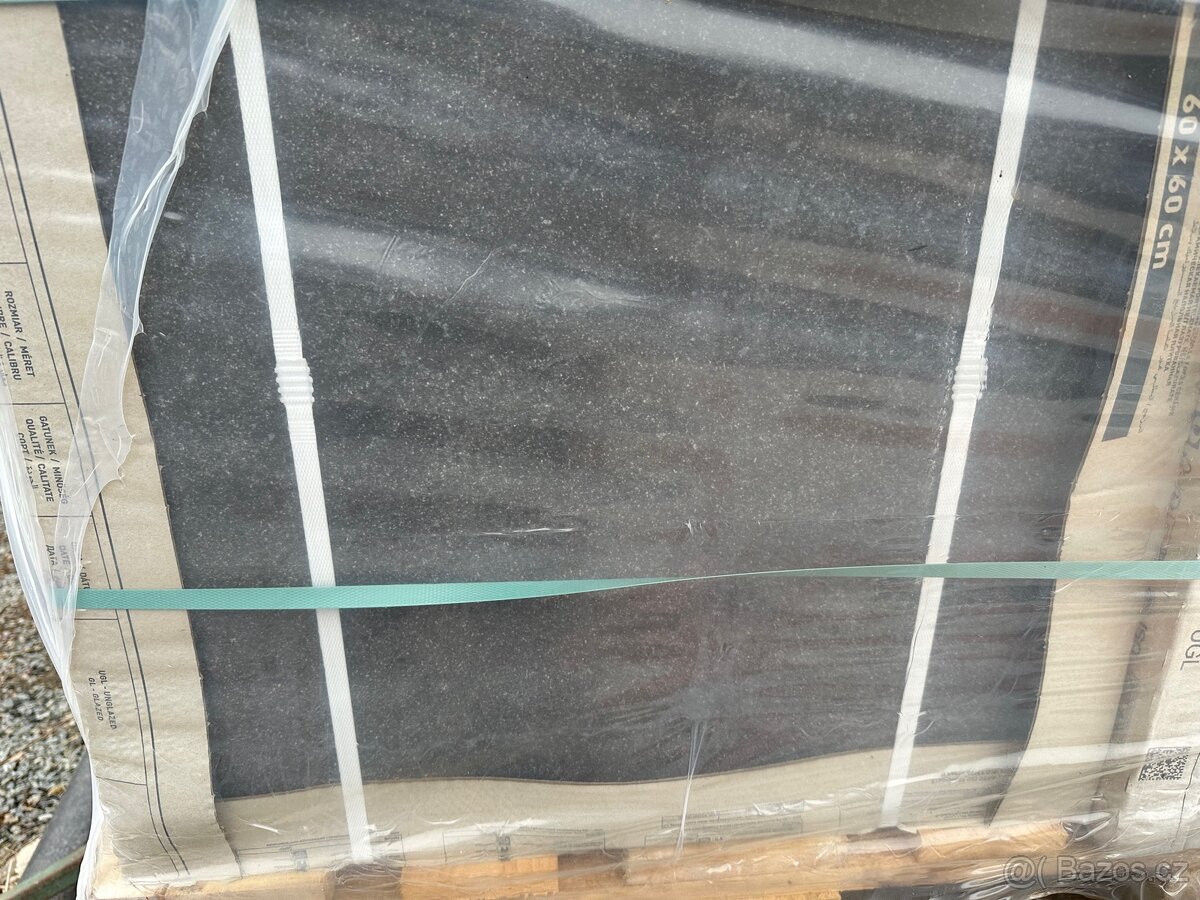 KAAMOS černá 59,8x59,8x2 dlažba (DAR66588), 2.j. - 2