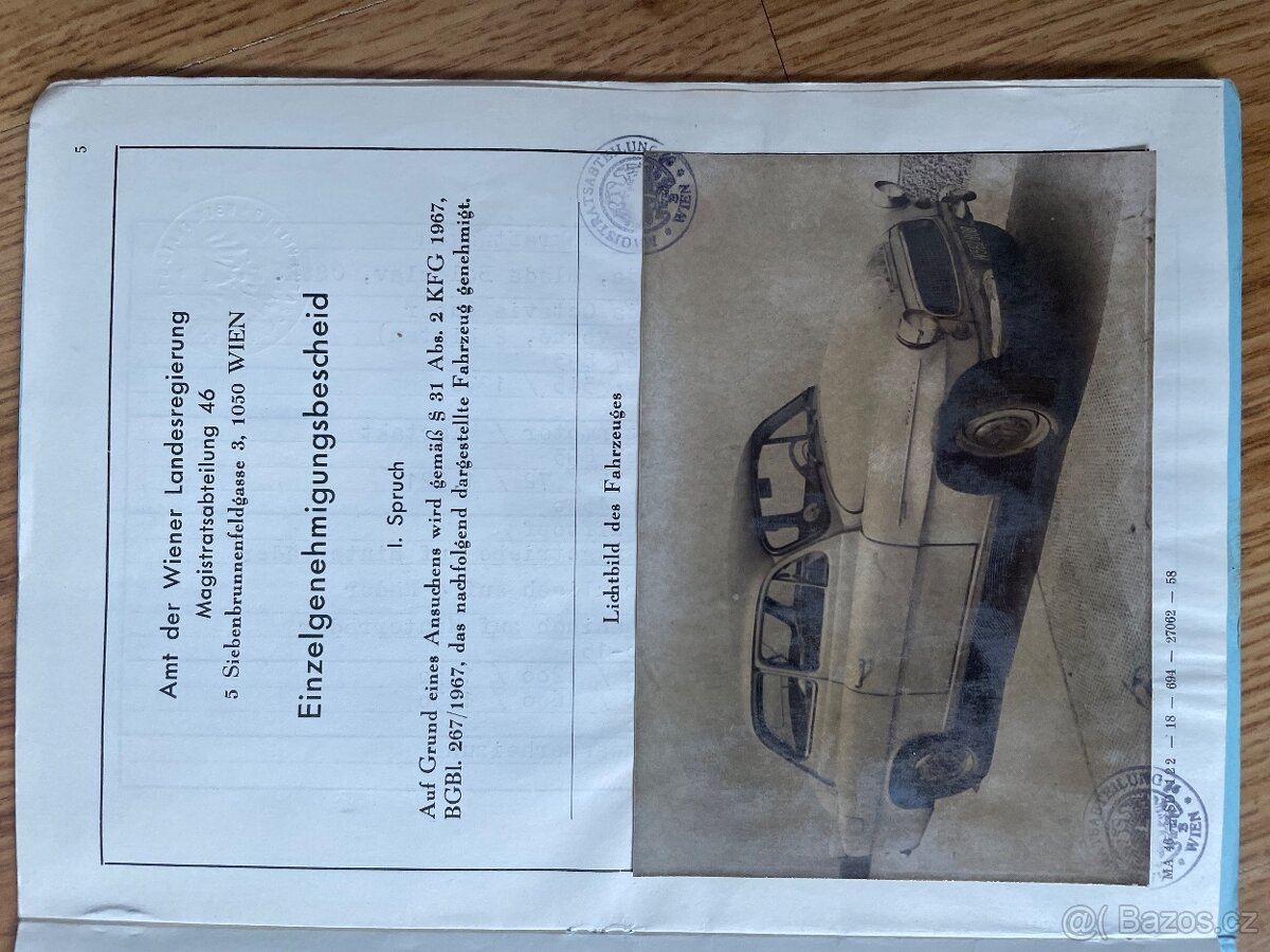 Papíry na Škoda Octavia - 2