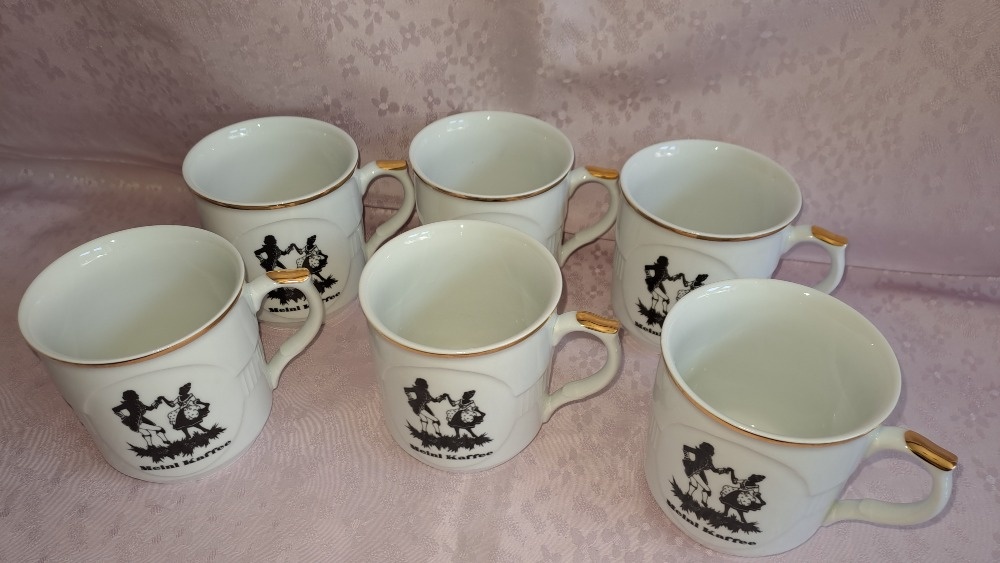 Retro hrnky Mozart Epiag Made in Czechoslovakia 6 ks - 2