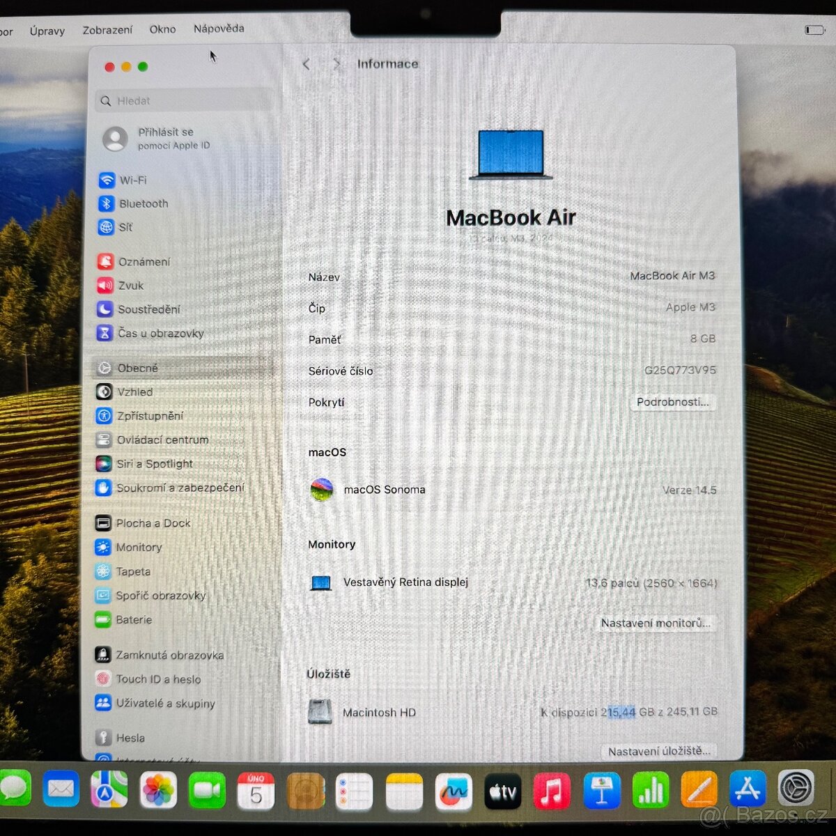 NOVÝ MACBOOK AIR 13” m3/256GB/8GB/BATERIE 100% - 2