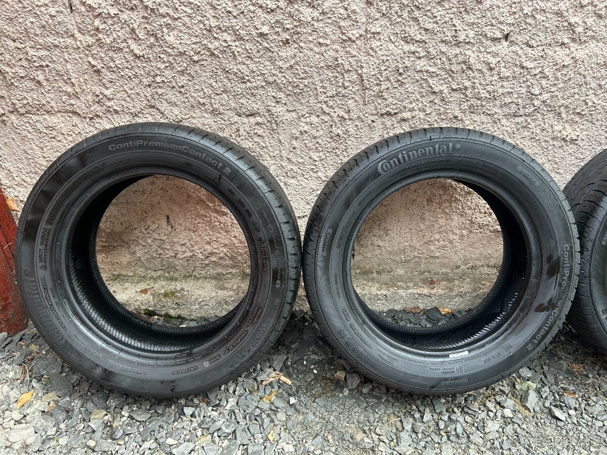 Prodám gumy 195/55/15 Continental - 2