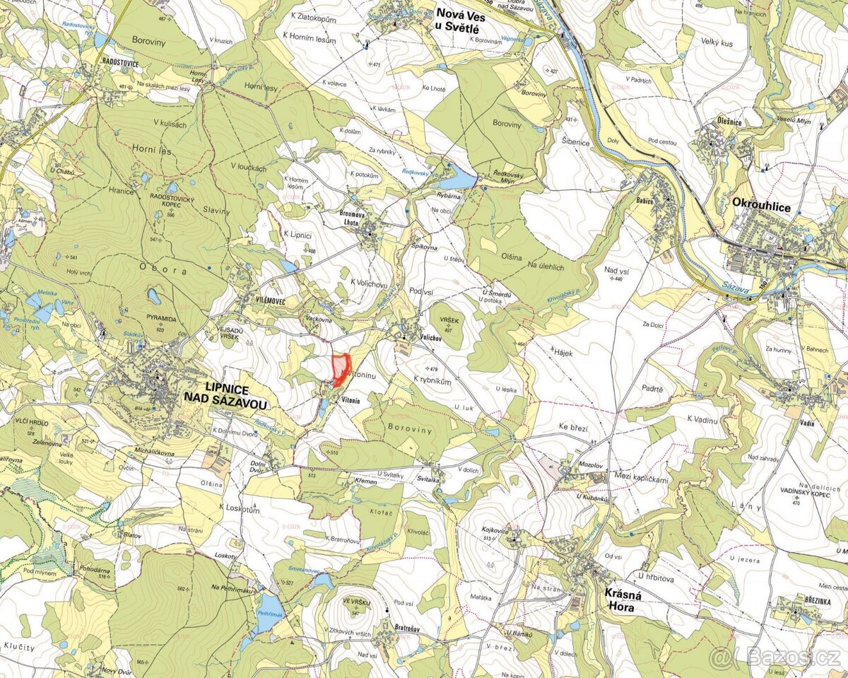 Zemědělská půda, prodej, Volichov, Krásná Hora, Havlíčkův Br - 2