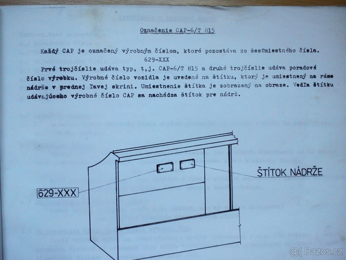 Seznam náhradních dílů Tatra 815 CAP-6 - 2