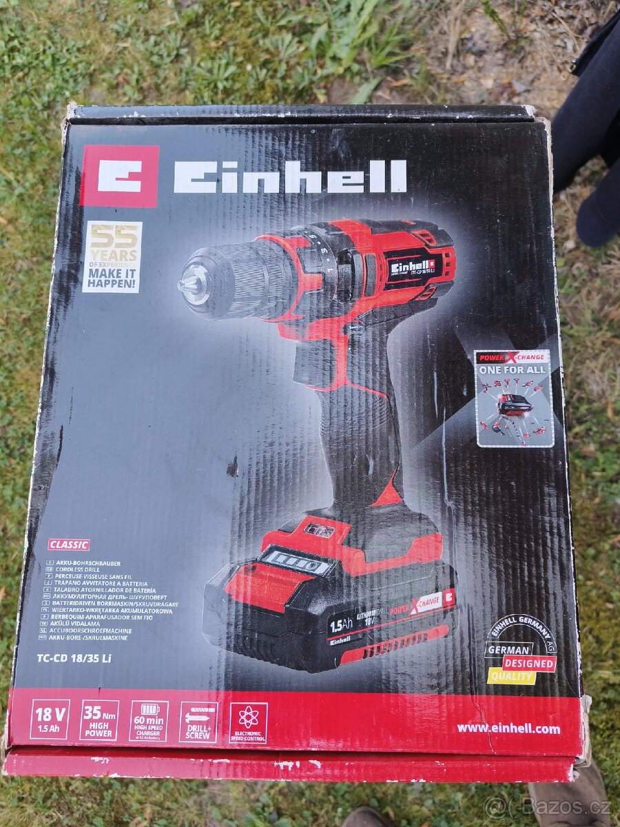 Aku vrtací šroubovák Einhell TC-CD 18/35 - 18V/1,5Ah - 2