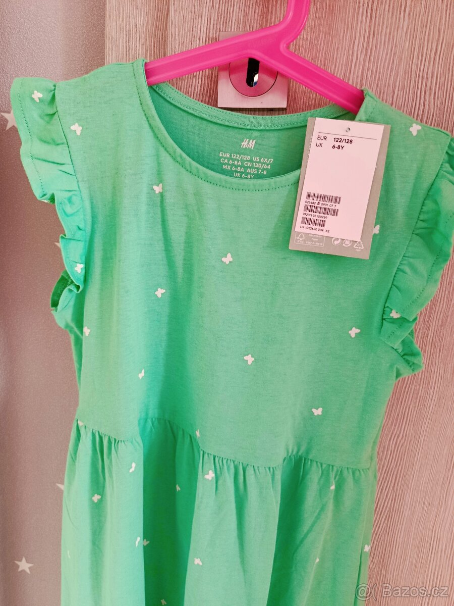 Nové dívčí šaty H&M 122/128 - 2