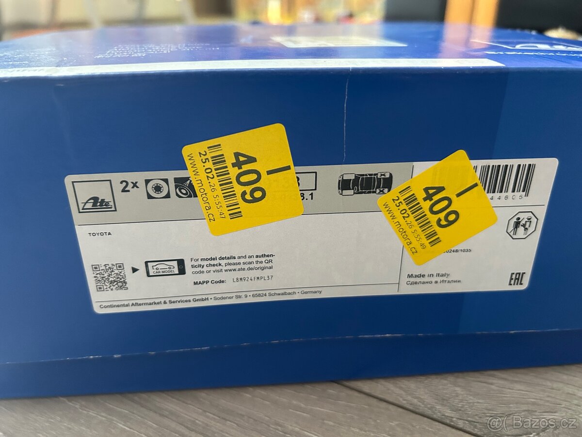 Kotouče ATE Toyota Corolla E12 - 2