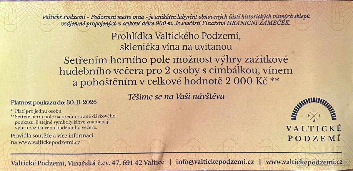Prodám dárkový poukaz - 2