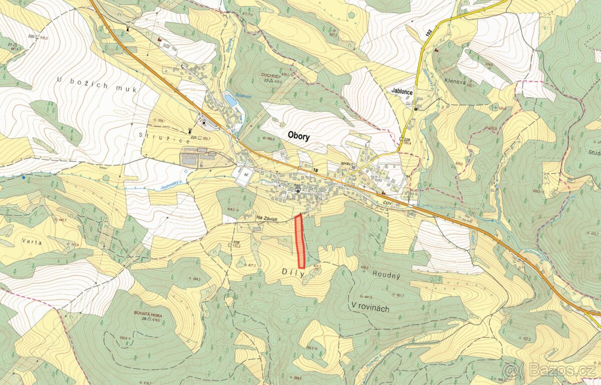 Zemědělská půda, prodej, Obory, Příbram - 2