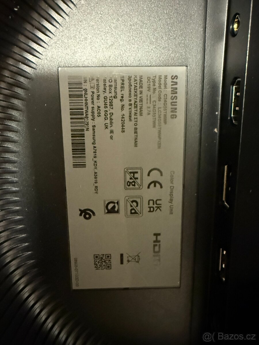 Samsung C34G55TWWP PRASKLÝ|FUNKČNÍ - 2